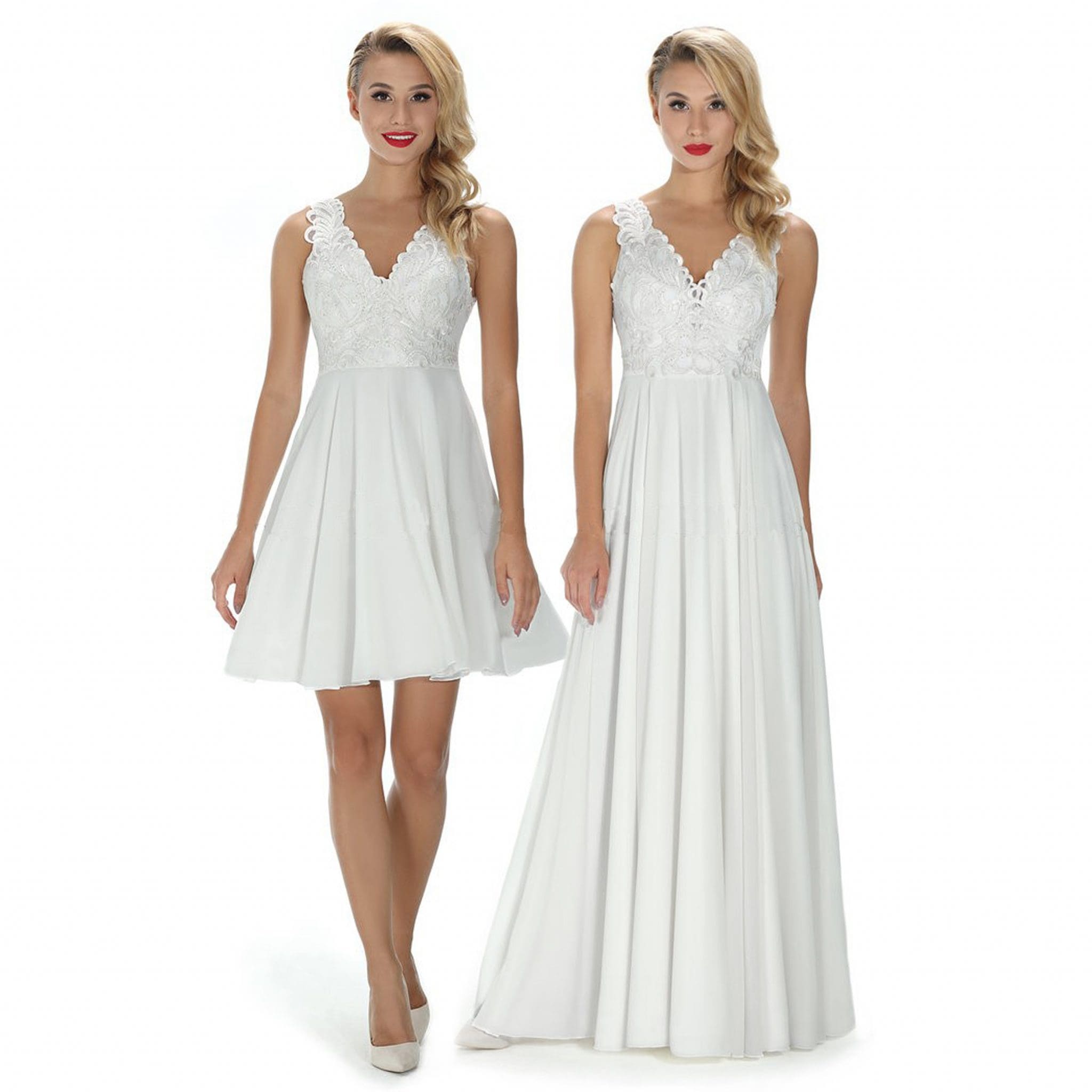 Standesamtkleider 2024 kurz oder lang. Individuell. › La moda PALACE